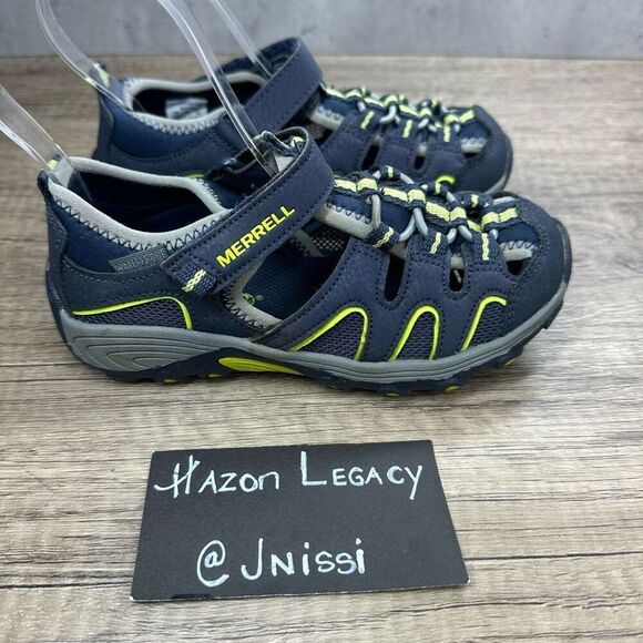 Merrell~Boys~Blue Hiking Outdoor ML Hydro H20 Sandals~Size 12M - Picture 2 of 8
